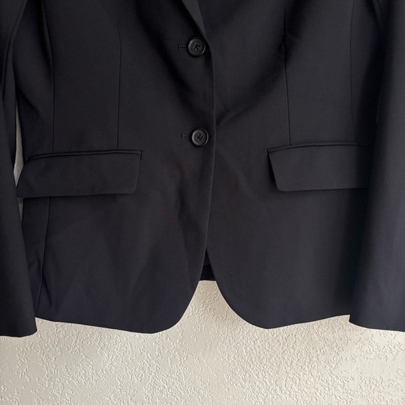 BROOKS BROTHERS Classic Fit Women's Black Wool Blend Blazer Sz 6 P Office Career - Picture 5 of 16